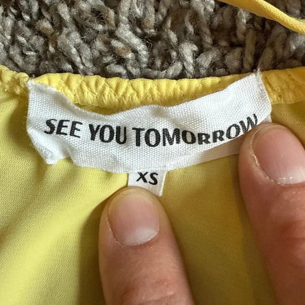 Madeleine White Sleepwear See You Tomorrow Yellow Butterfly Nightgown Size XS